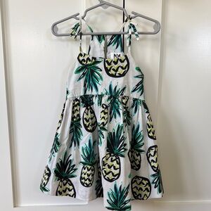 Milly White and Green Casual Dress